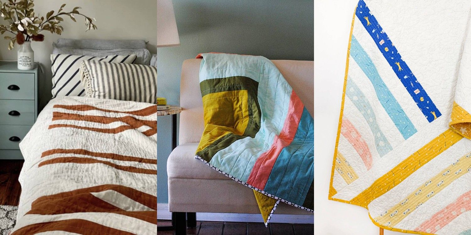 12 Improv Piecing Quilt Patterns