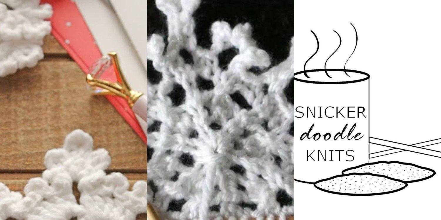 15 Knitted Snowflake Patterns