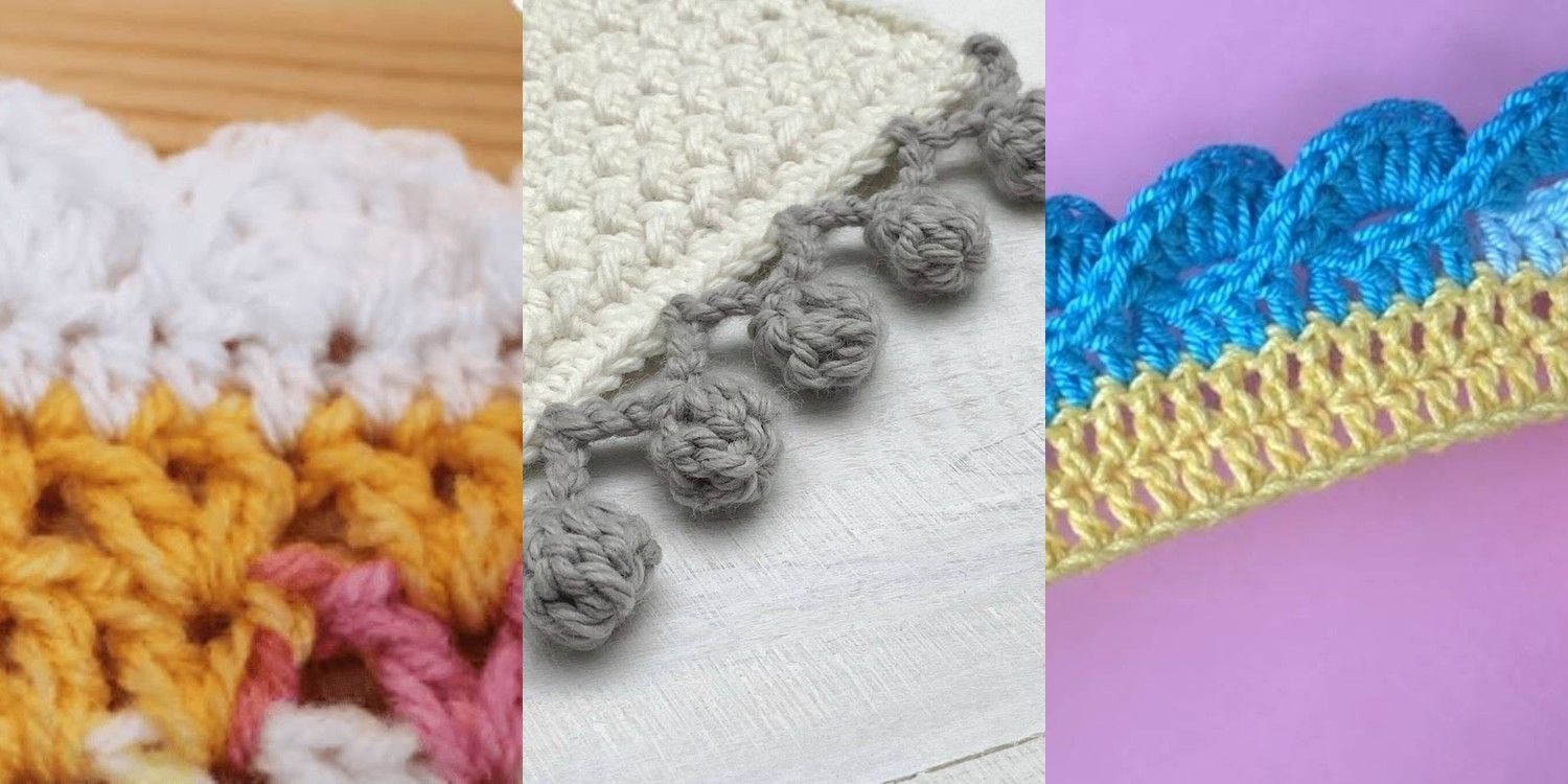 37 One Row Crochet Border Ideas