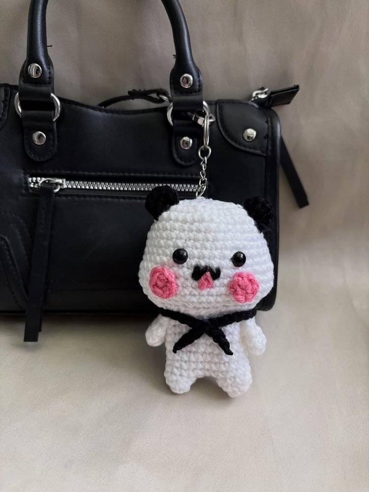 Adorable Amigurumi Panda Keychain Craft