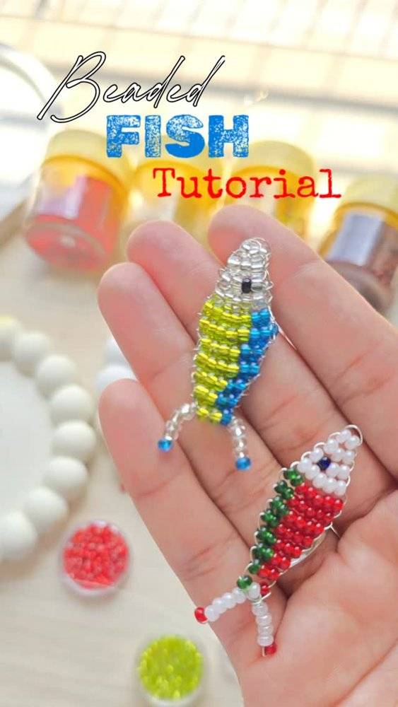 Adorable Beaded Fish Charms Tutorial