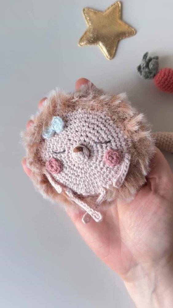 Adorable Crochet Hedgehog Fidget Toy
