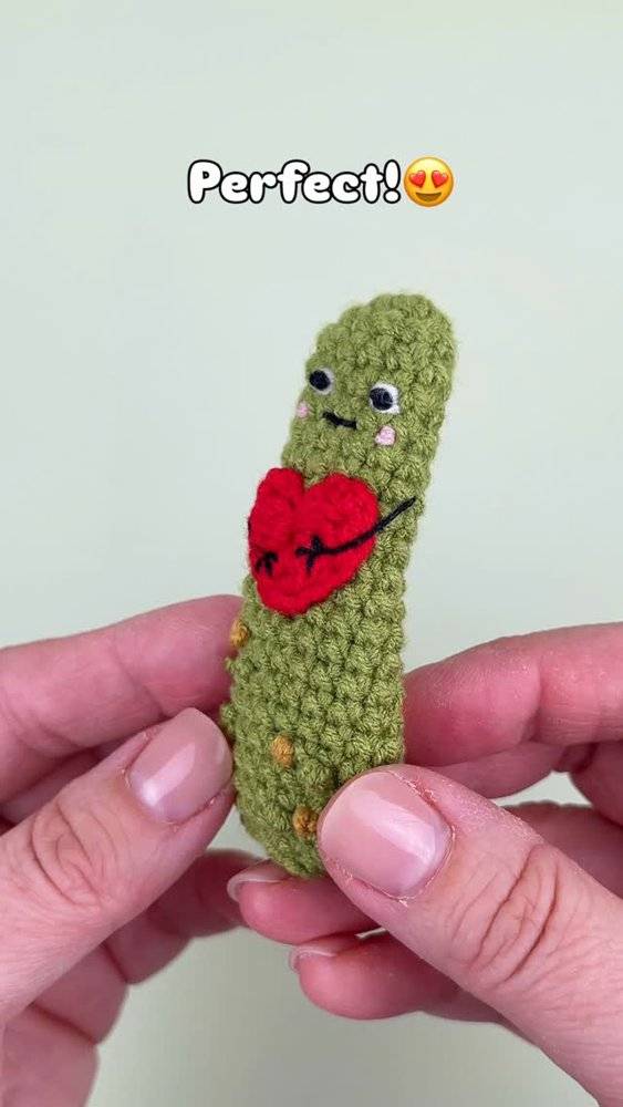 Adorable Crochet Pickle Amigurumi