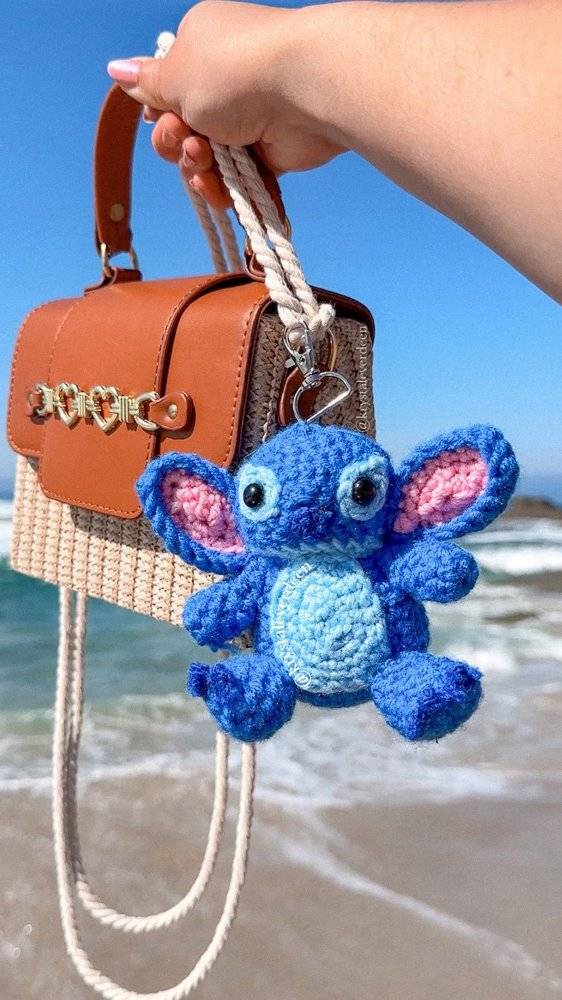 Adorable Crochet Stitch Keychain Character