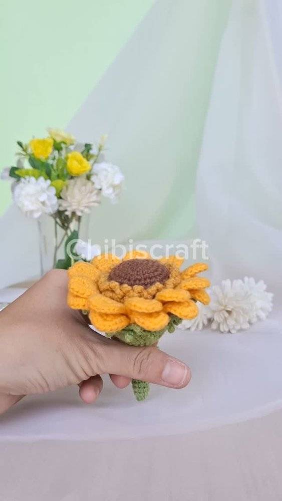 Adorable Crochet Sunflower Amigurumi