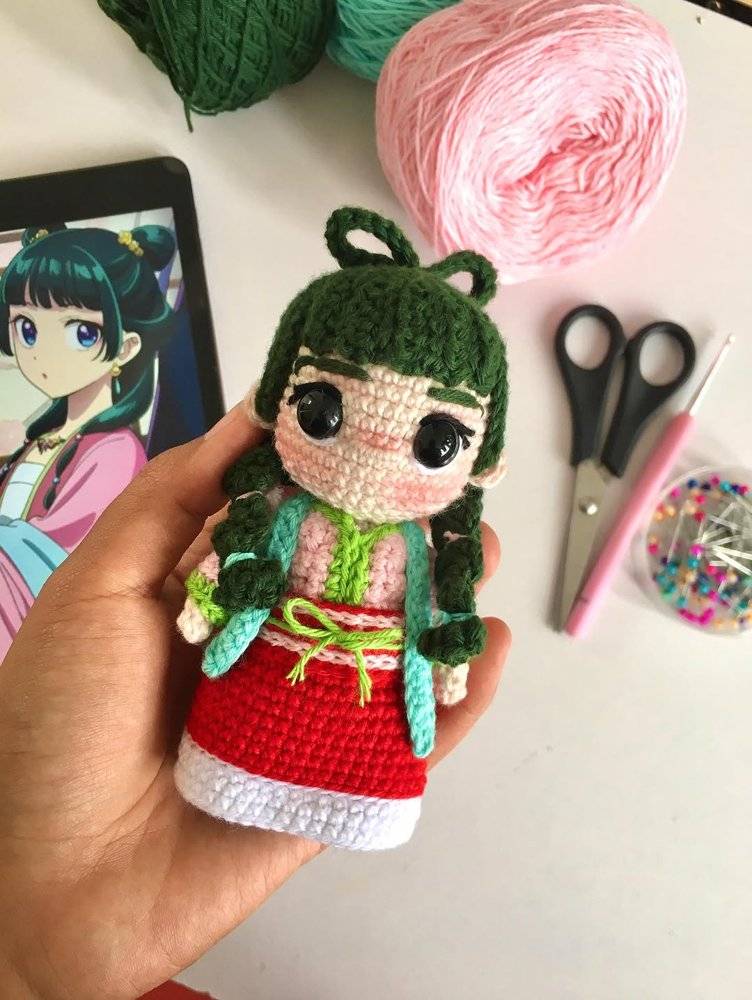 Adorable Mao Mao Amigurumi Crochet Doll