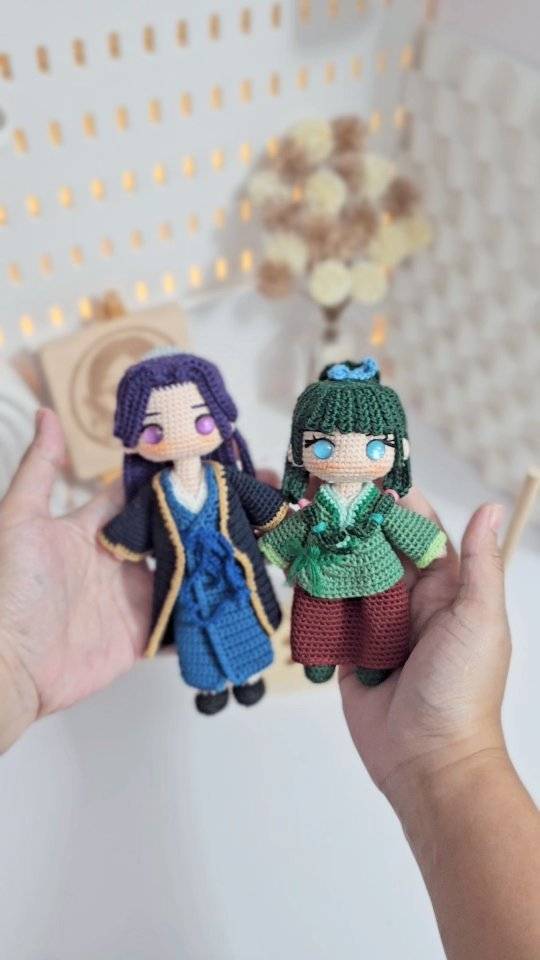 Adorable Mao Mao Anime Character Crochet Dolls