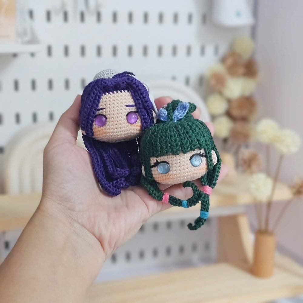 Adorable Mao Mao Anime Crochet Charms