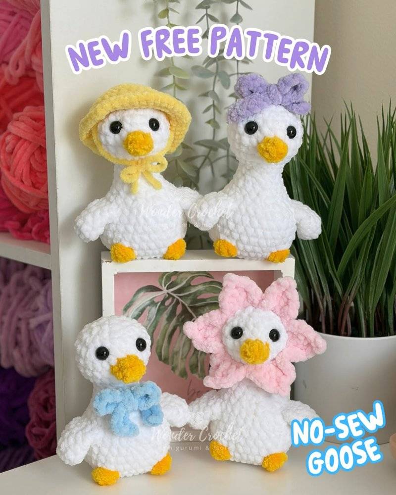 Adorable No-Sew Crochet Goose Amigurumi