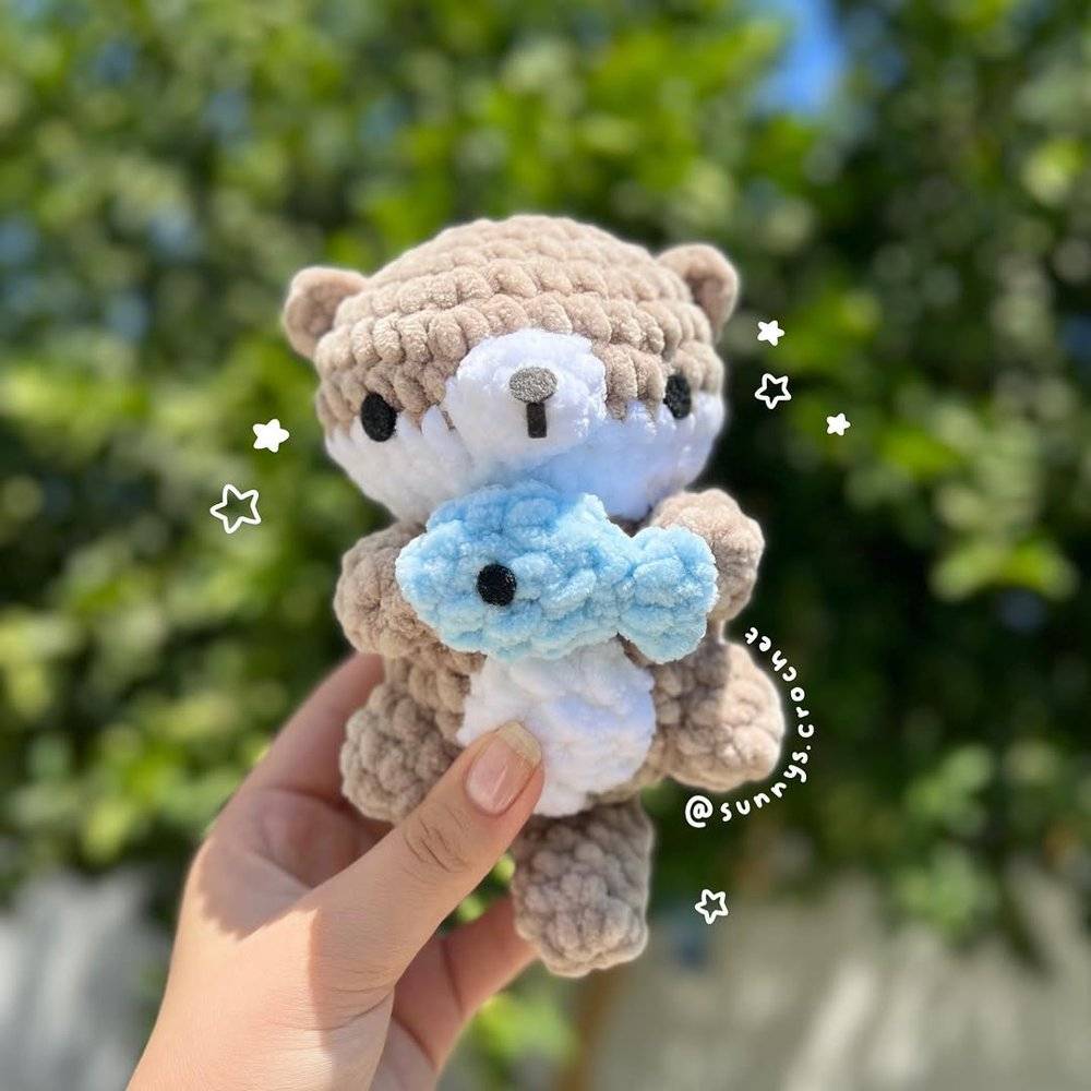 Adorable Otter Amigurumi Crochet Toy