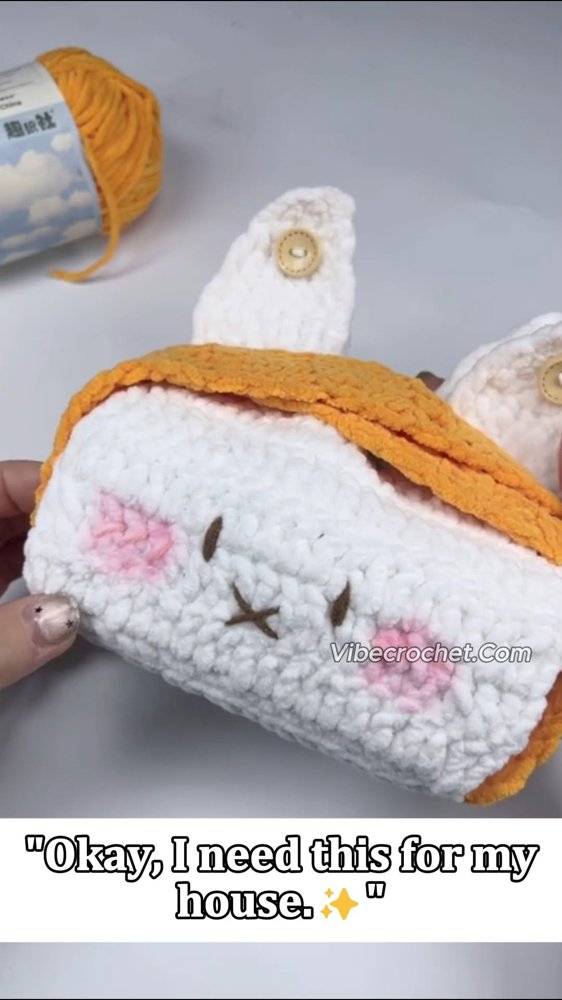 Adorable Sushi Crocheted Tissue Box Cover