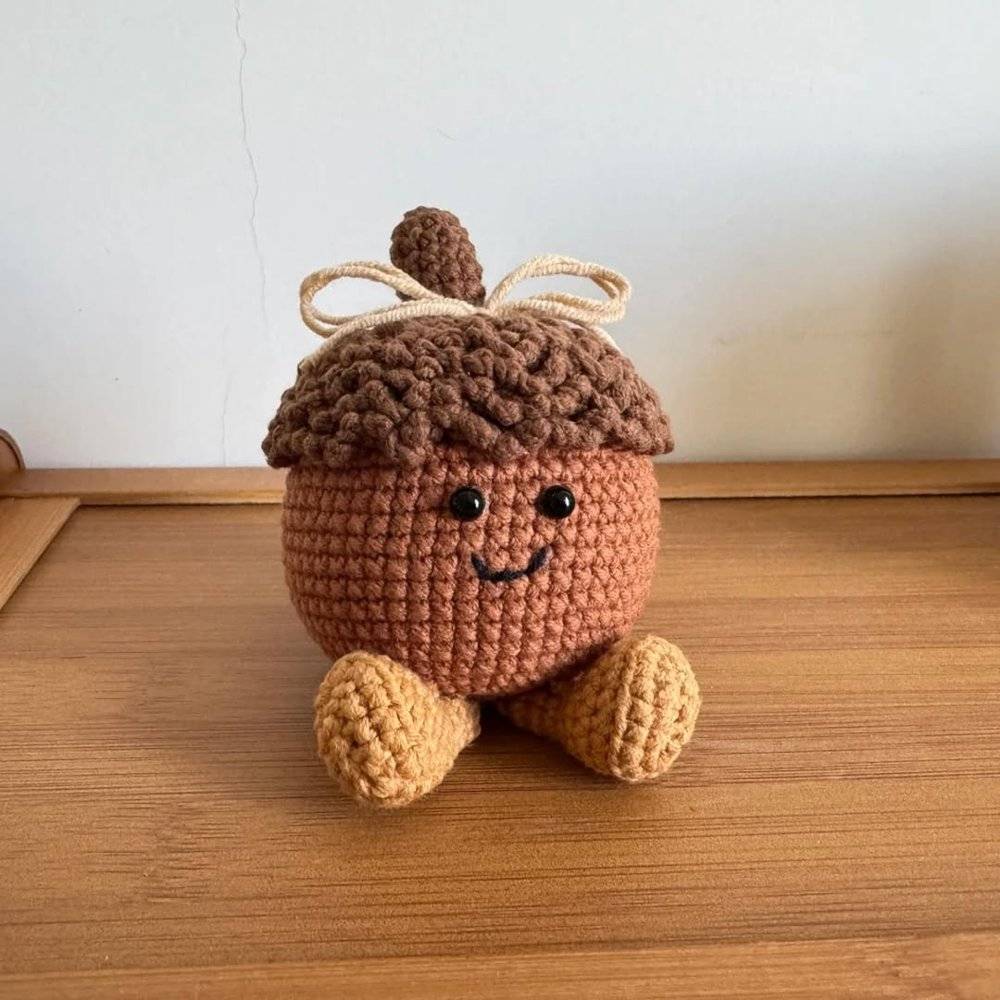 Amigurumi Acorn Crochet Plushie Project