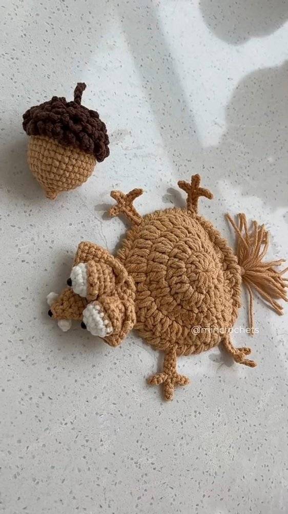 Amigurumi Acorn and Woodland Creature Crochet Set
