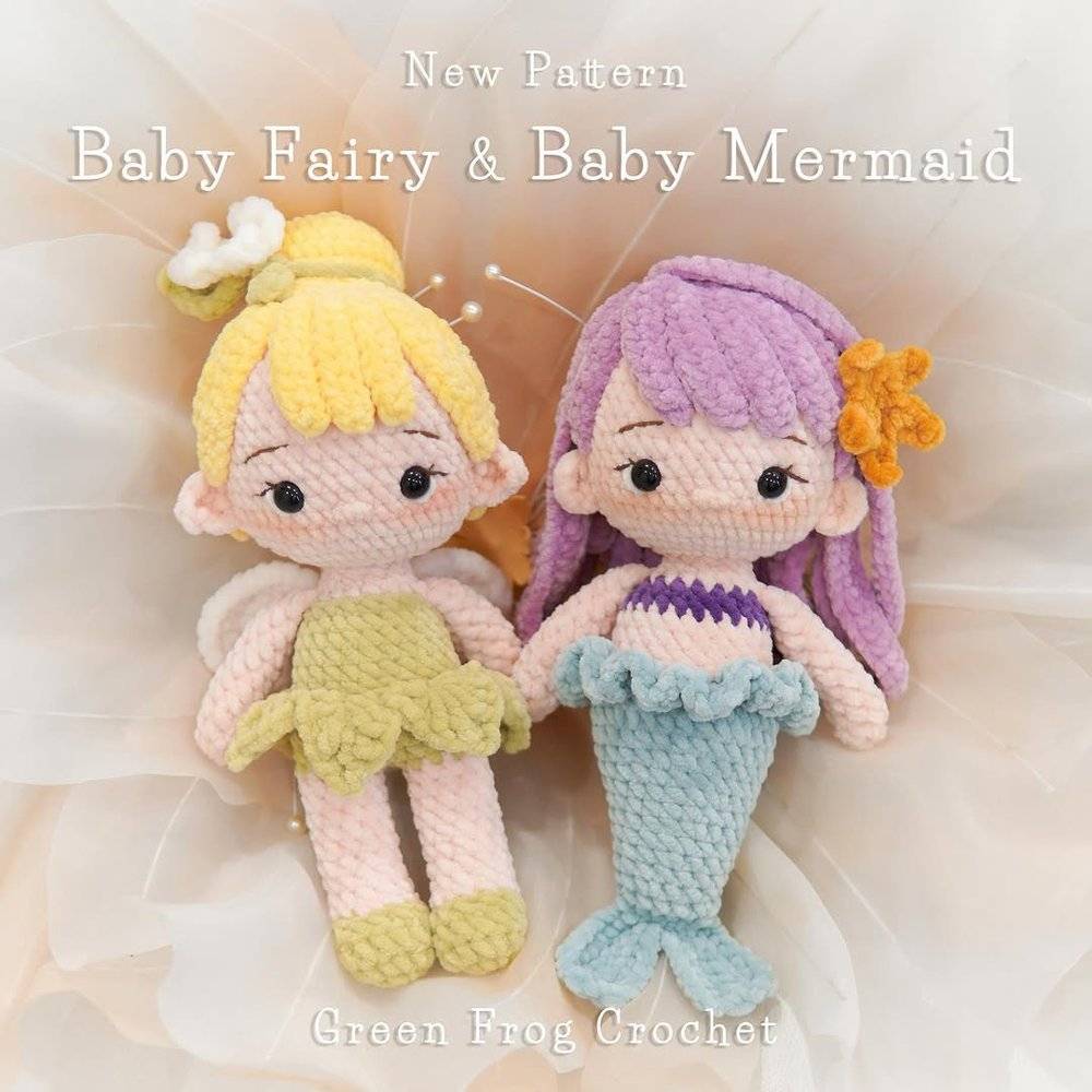 Amigurumi Baby Mermaid Crochet Doll