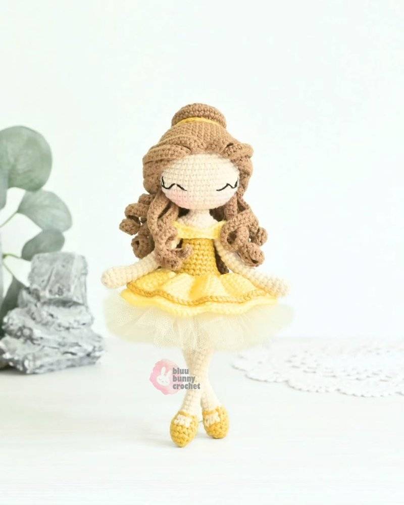 Amigurumi Ballerina Doll with Yellow Tutu