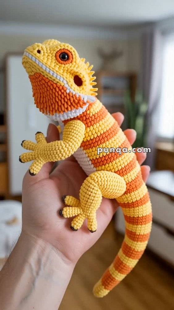 Amigurumi Bearded Dragon Crochet Toy