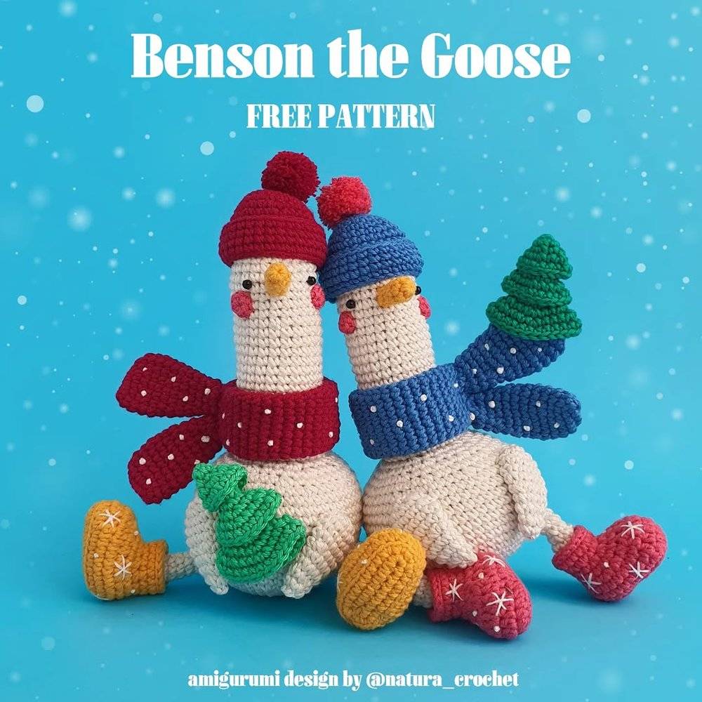 Amigurumi Benson the Goose Crochet Dolls
