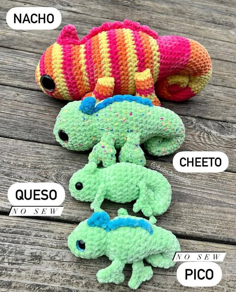 Amigurumi Chameleon Crochet Companions