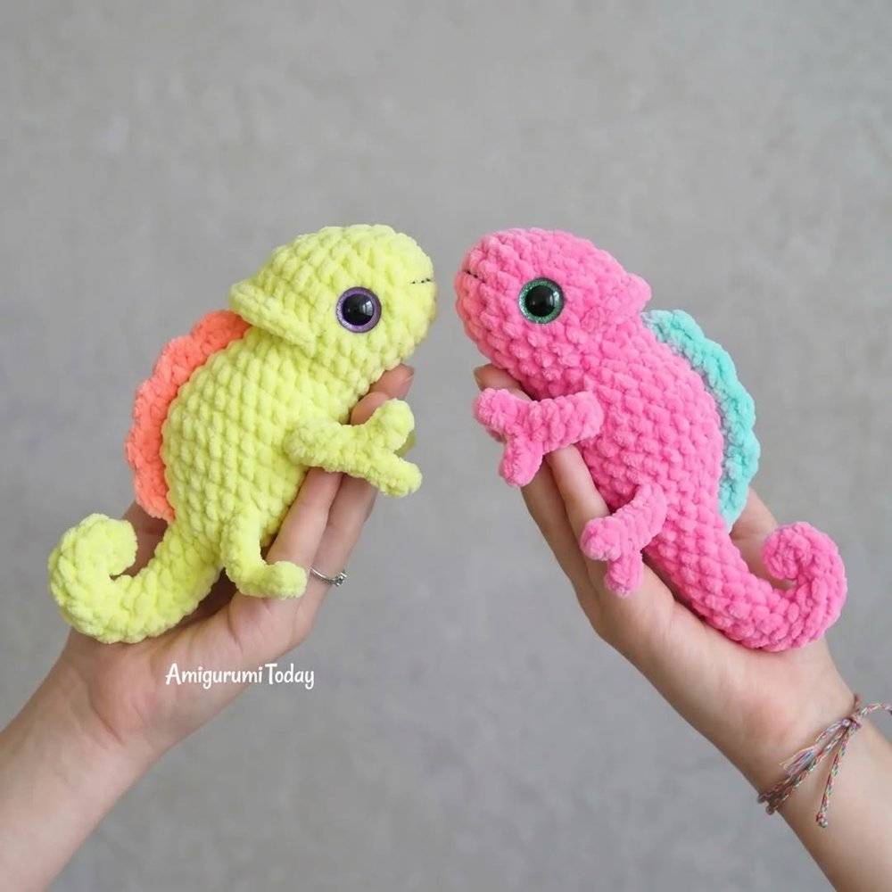 Amigurumi Chameleon Crochet Plushies