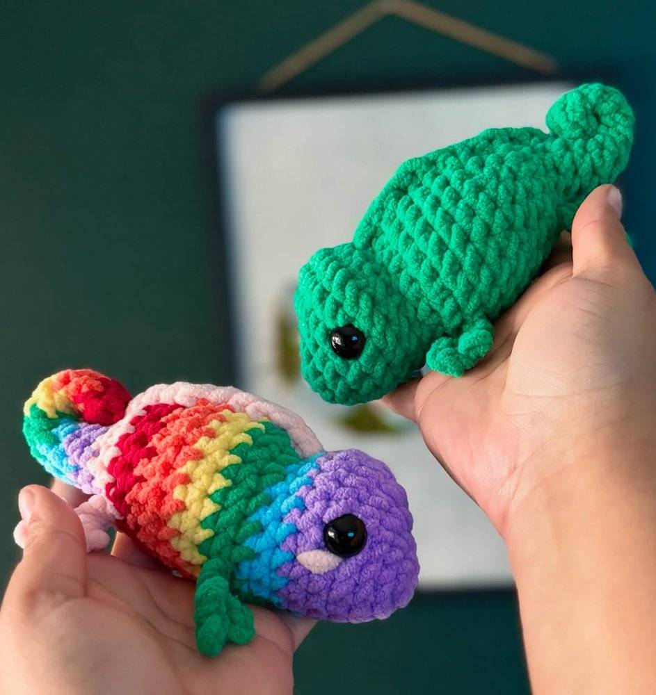 Amigurumi Chameleon Crochet Project