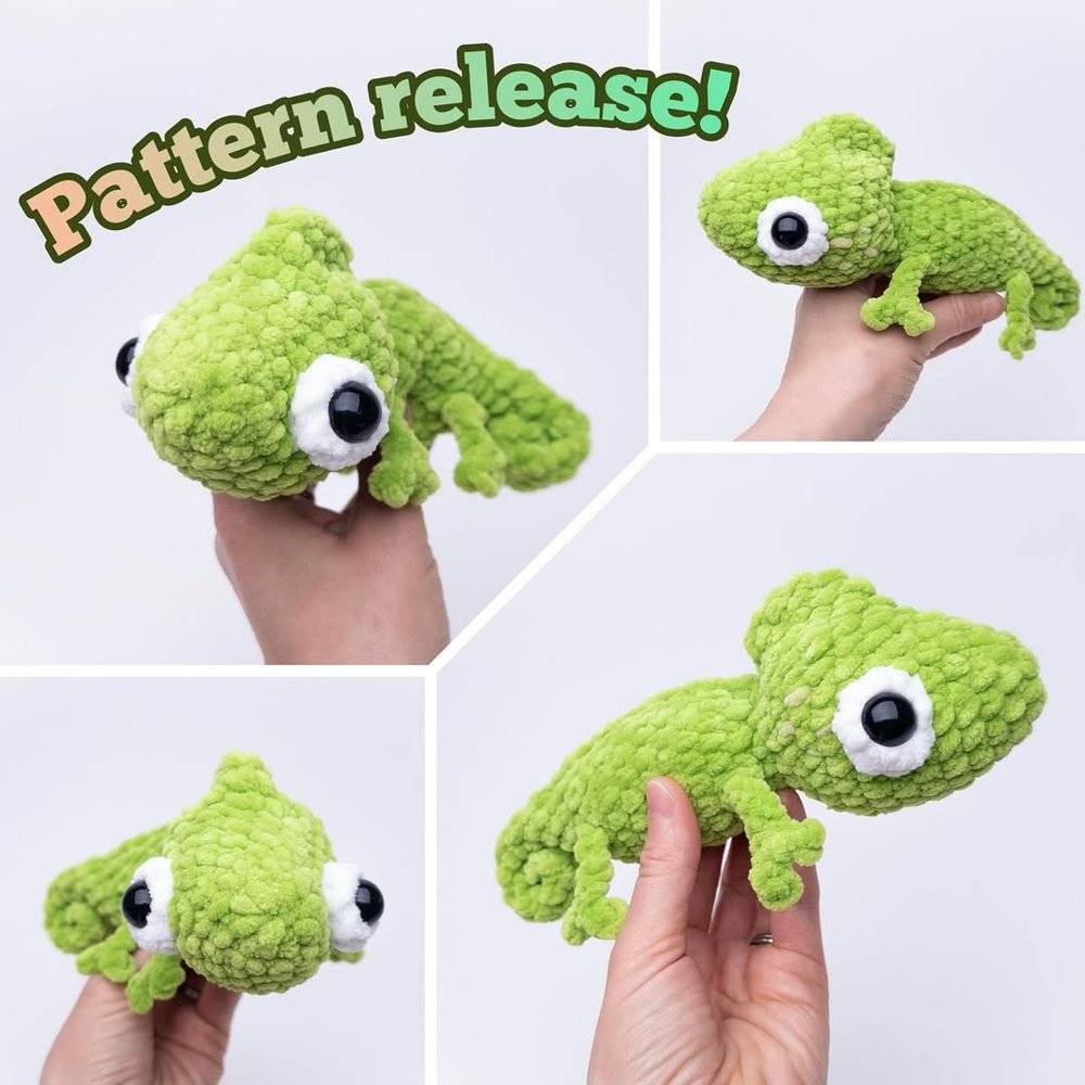 Amigurumi Chameleon Crochet Toy