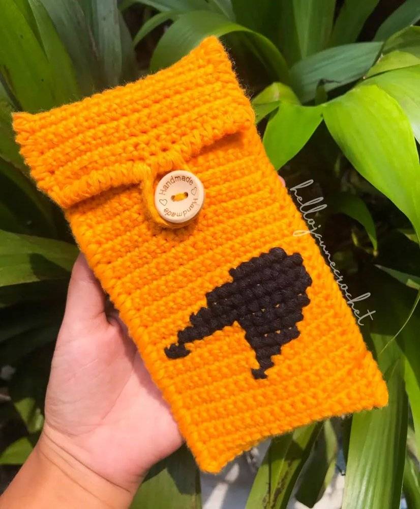 Amigurumi Character Crochet Phone Pouch