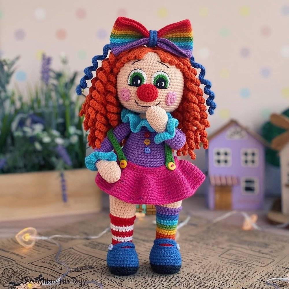 Amigurumi Clown Doll Crochet Project