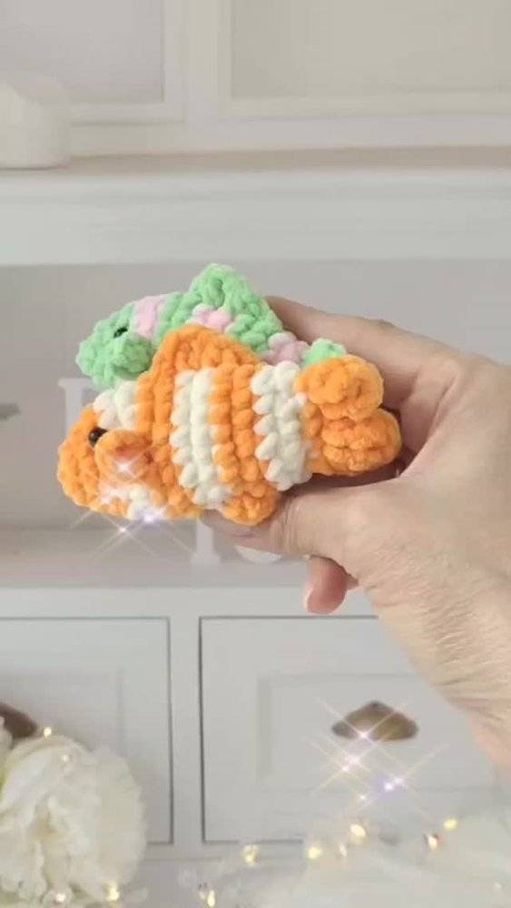 Amigurumi Clownfish Fidget Toy Crochet Pattern