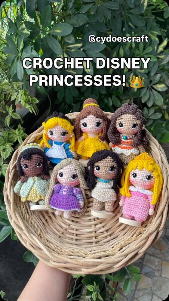 Amigurumi Crochet Disney Princesses