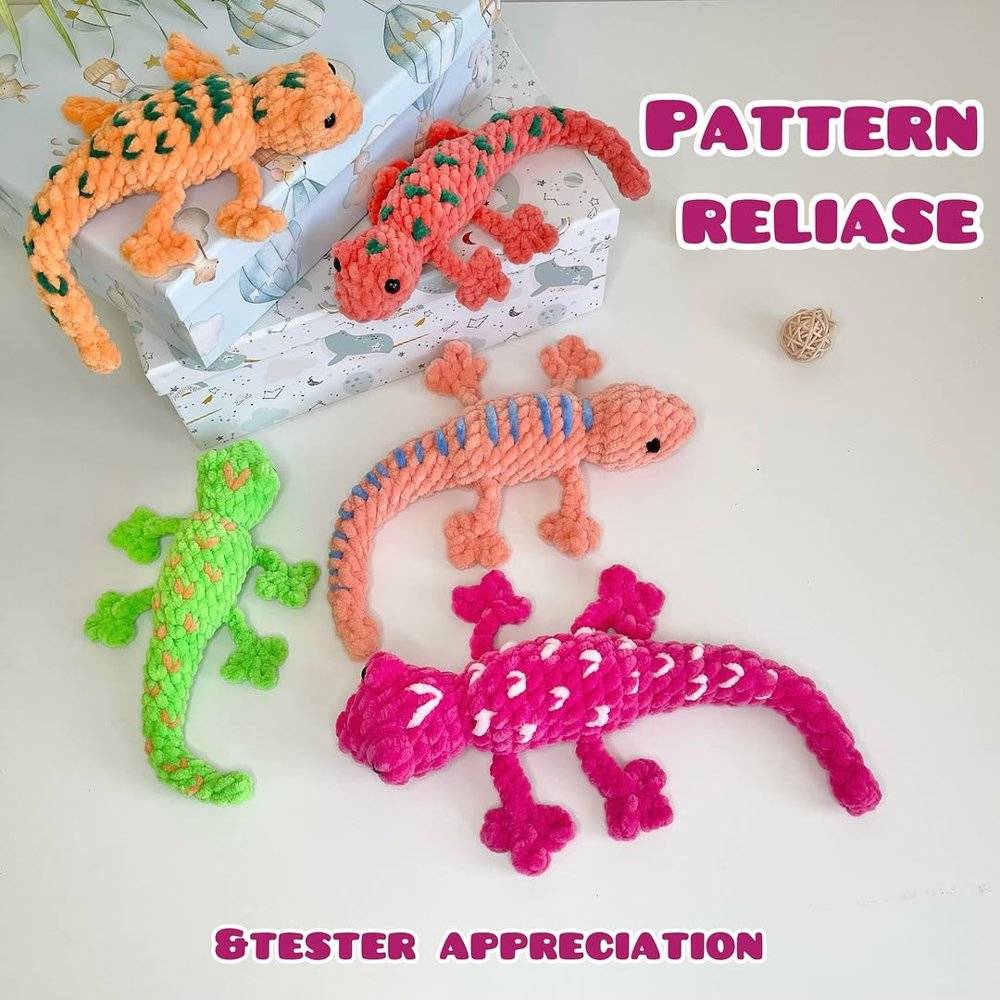 Amigurumi Crochet Gecko Pattern