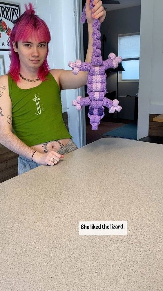 Amigurumi Crochet Lizard Pattern