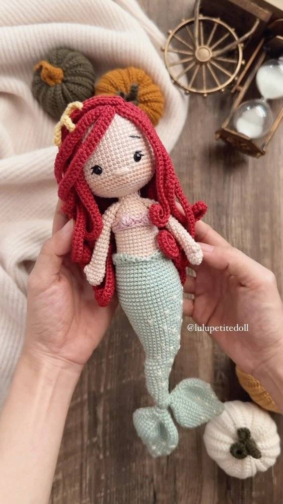Amigurumi Crochet Mermaid Doll Pattern