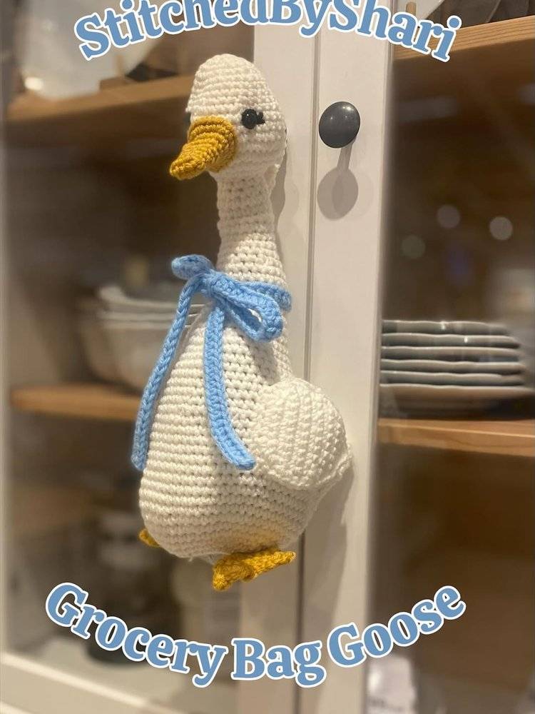 Amigurumi Grocery Bag Goose Crochet Project