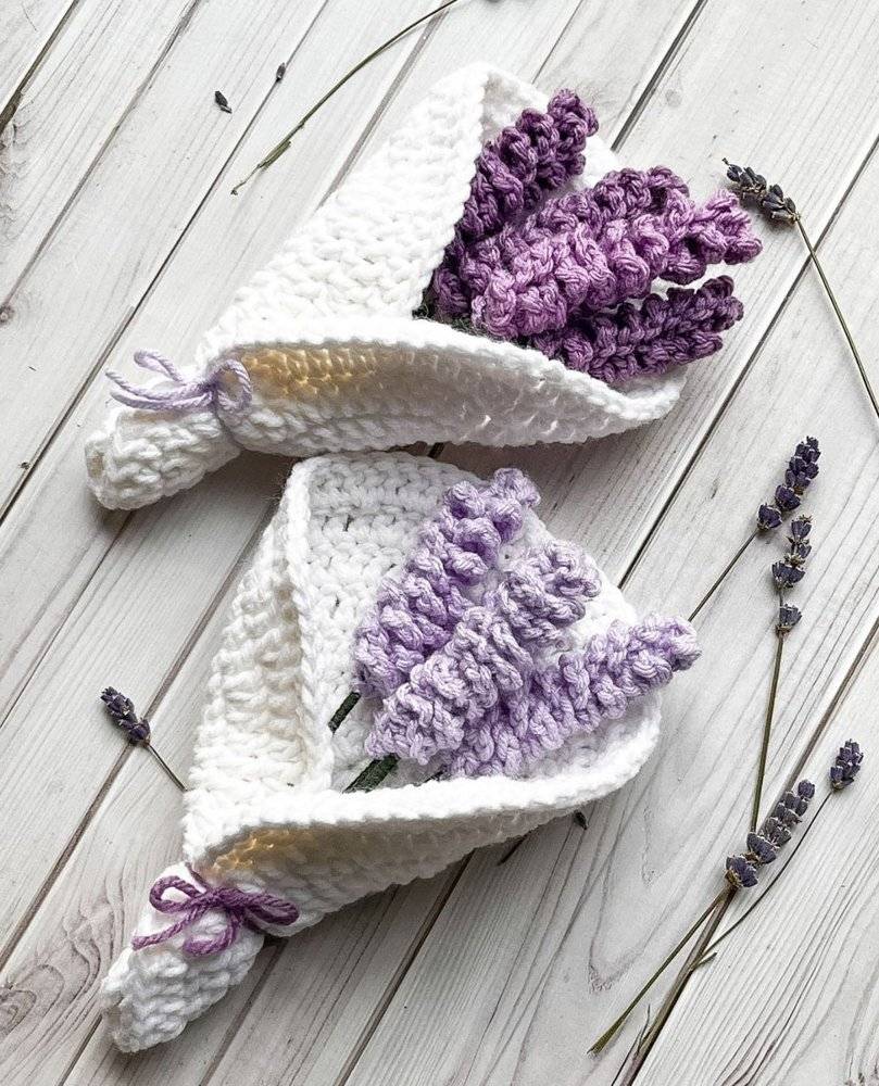Amigurumi Lavender Bouquet Crochet Project