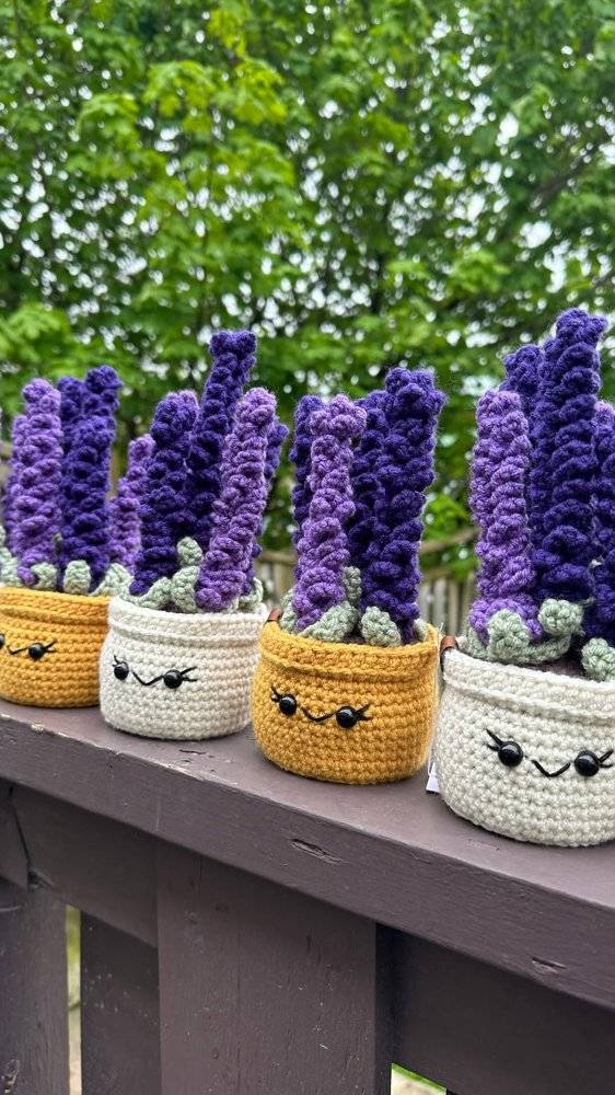 Amigurumi Lavender Plant Crochet Project