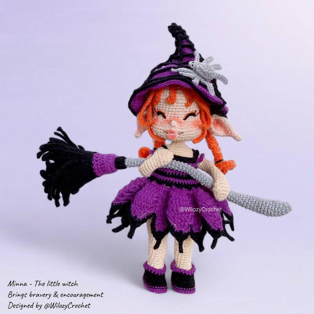 Amigurumi Little Witch Crochet Doll
