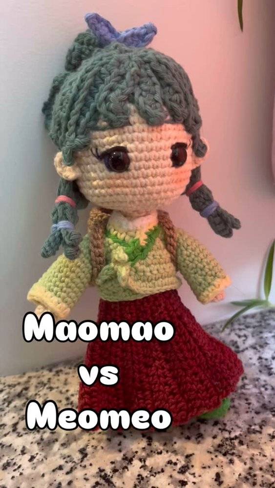 Amigurumi Mao Mao Character Crochet Doll