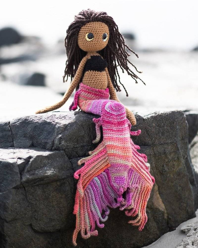 Amigurumi Mermaid Doll with Striped Tail
