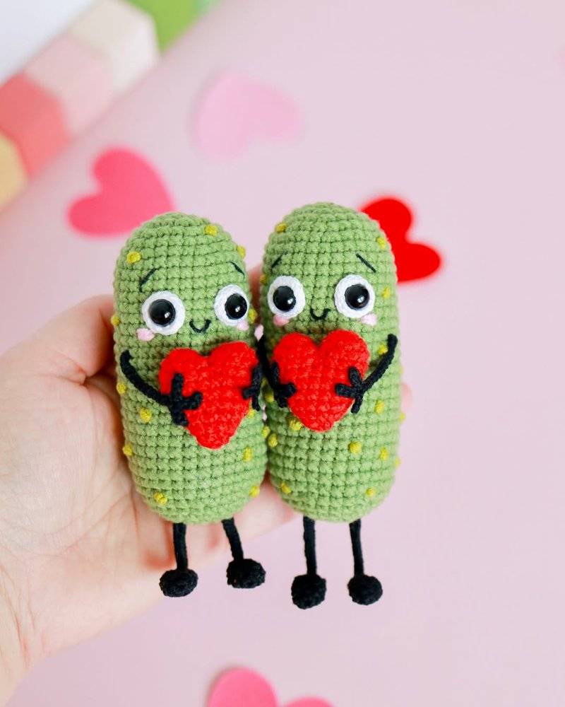 Amigurumi Pickle Couple Crochet Pattern