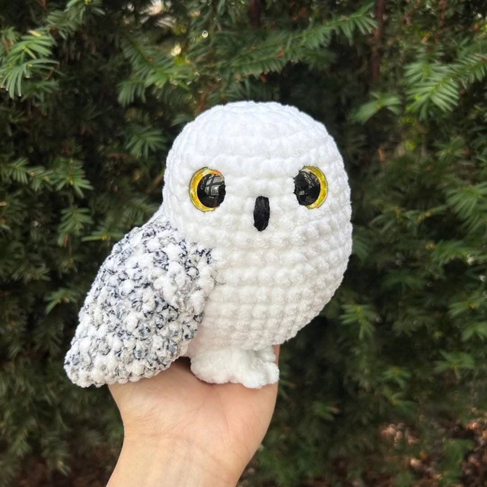 Amigurumi Snowy Owl Crochet Plushie