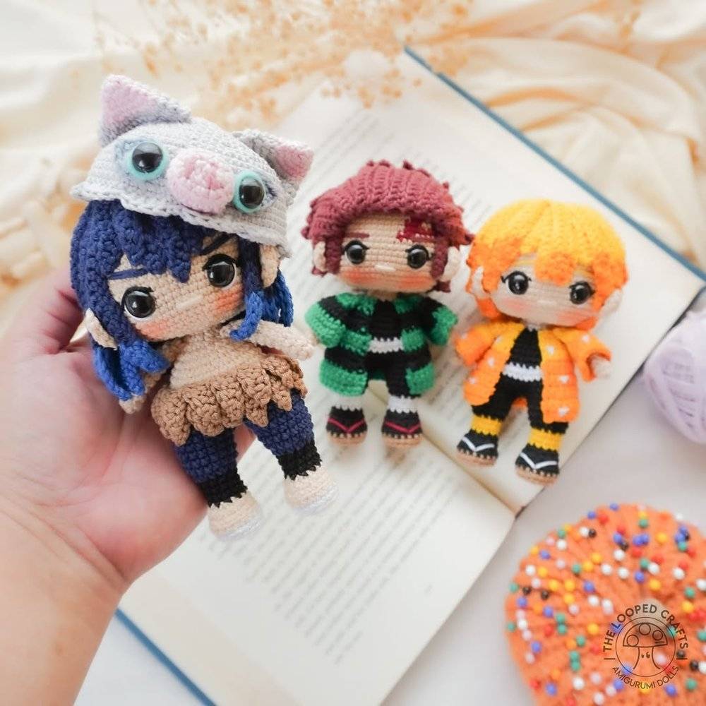 Anime Character Amigurumi Dolls
