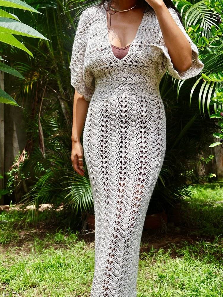 Bohemian Crochet Maxi Dress Pattern