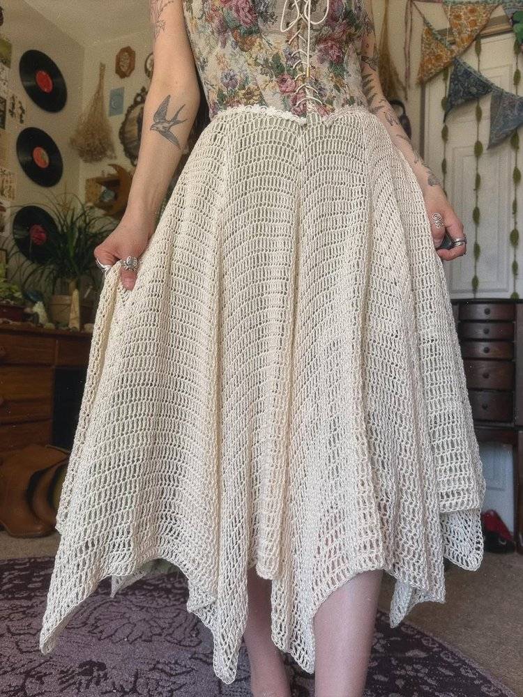 Bohemian Crochet Maxi Skirt Pattern