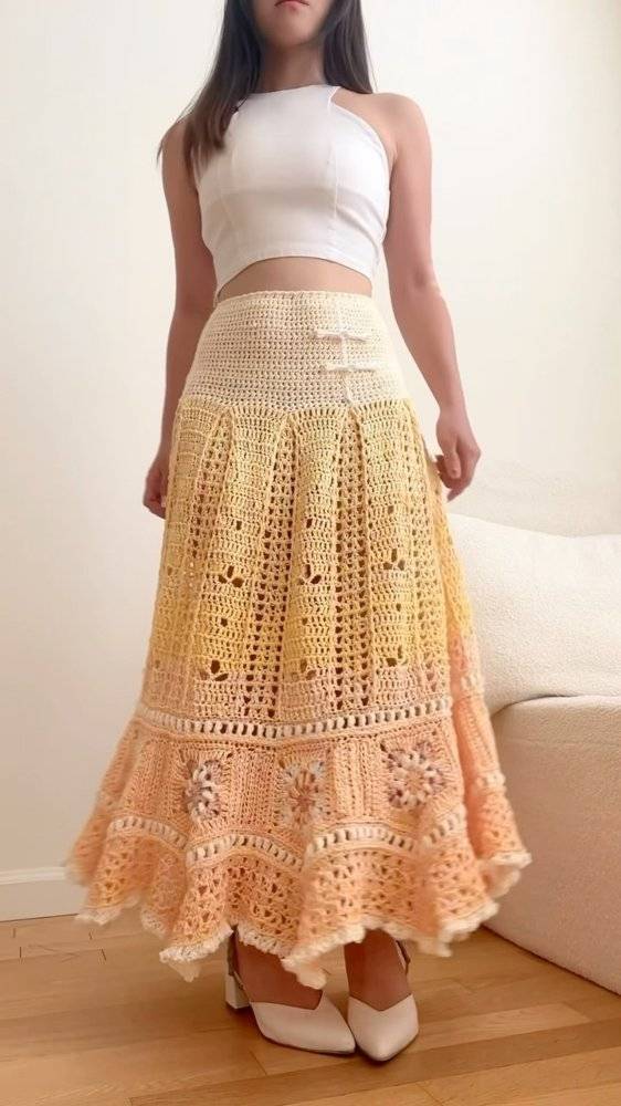 Boho Crochet Maxi Skirt Pattern