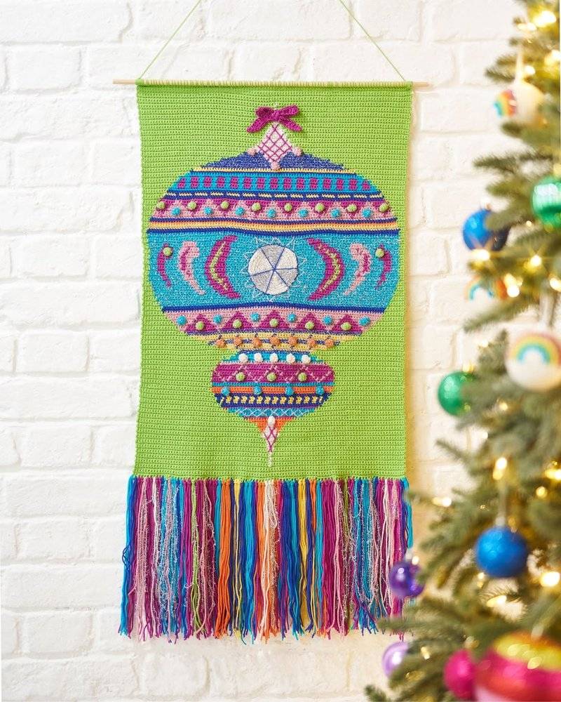 Boho Crochet Ornament Wall Hanging