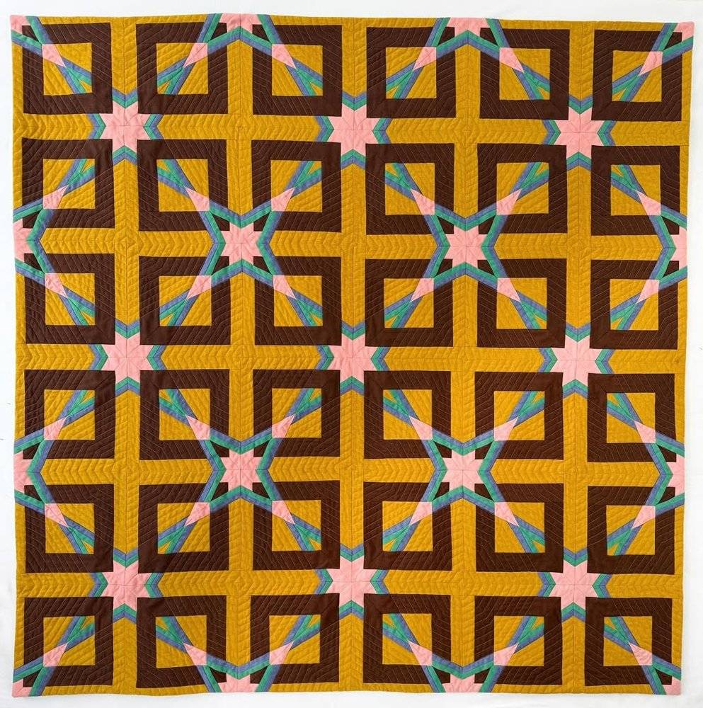 Bold Geometric Starburst Quilt