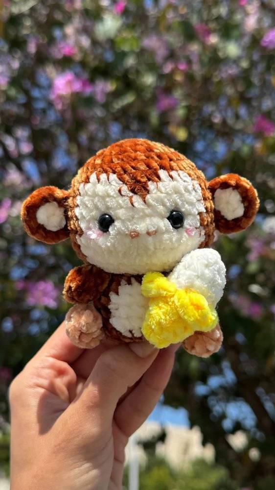 Charming Amigurumi Monkey Crochet Plushie