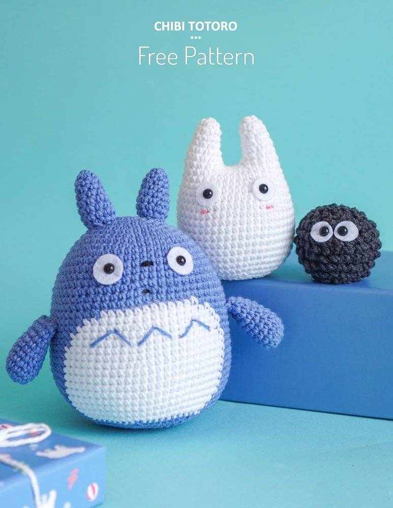 Charming Chibi Totoro Crochet Amigurumi