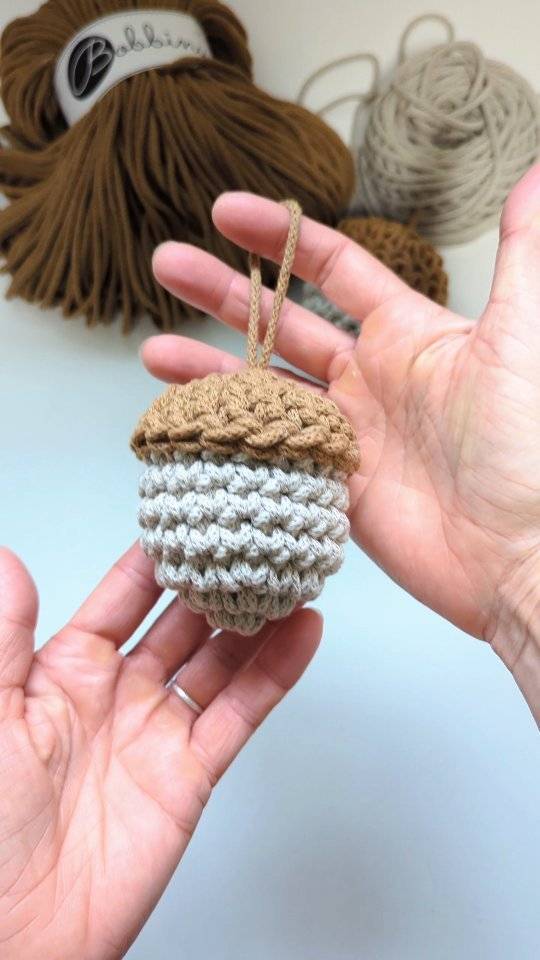 Charming Crochet Acorn Ornament Project