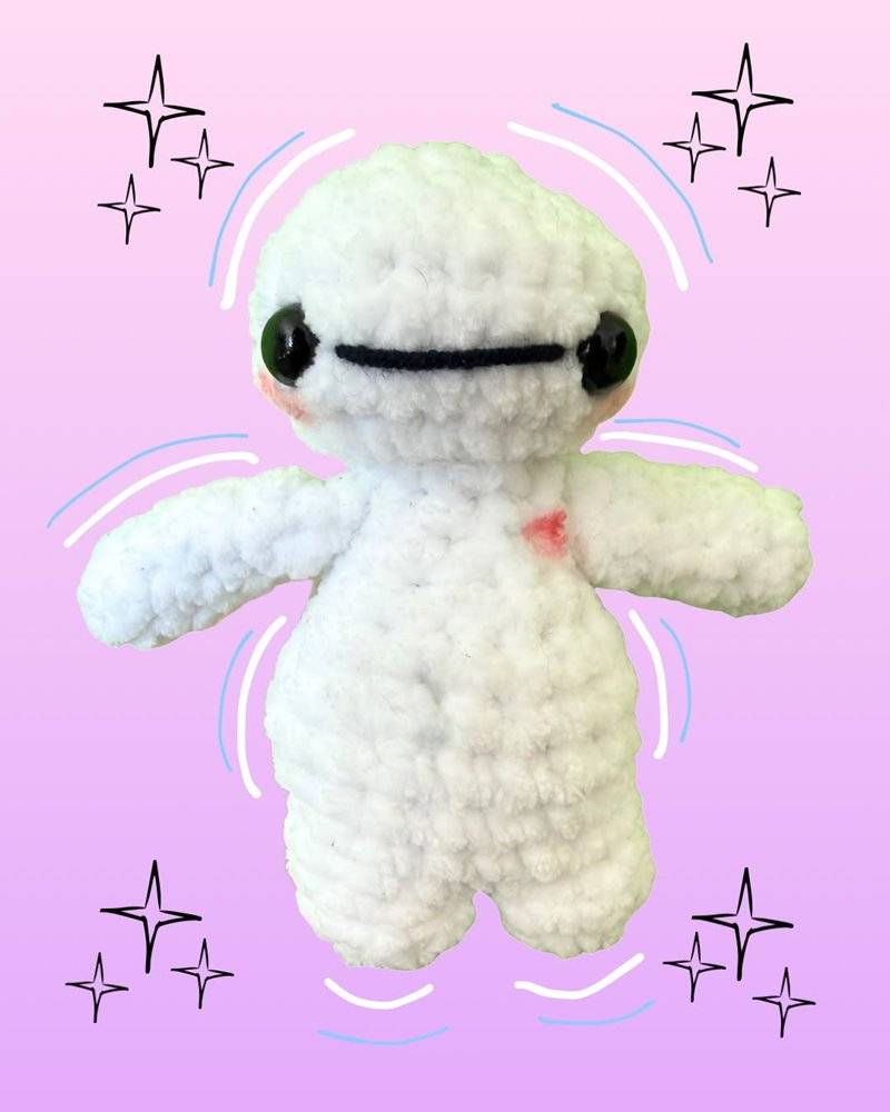 Charming Crochet Baymax Amigurumi Buddy